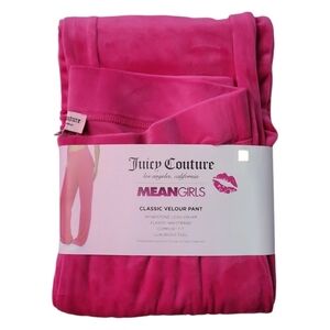 Special Edition XXL Mean Girls Juicy Couture Pink Velour Tracksuit Pants